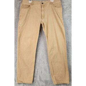 Carhartt Rugged Flex Pants Mens 40 x 32 Tan Relaxed Fit Canvas Work 102517 918